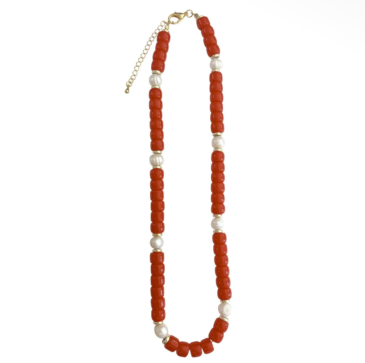 Victory Beaded Pearl Necklace-