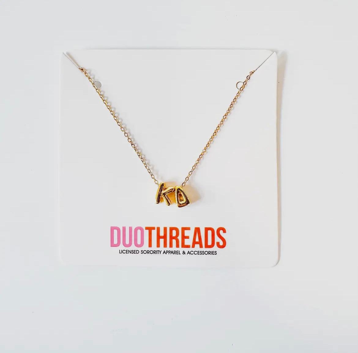 Bubble Letter Sorority Necklace