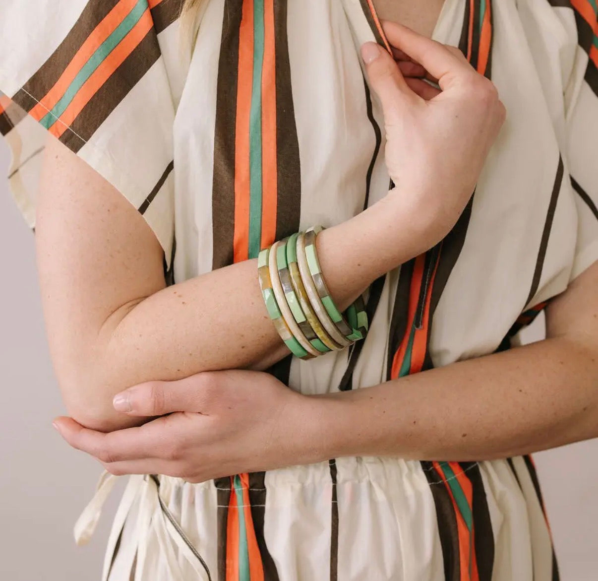 Matcha Tile Mixed Bangle Set