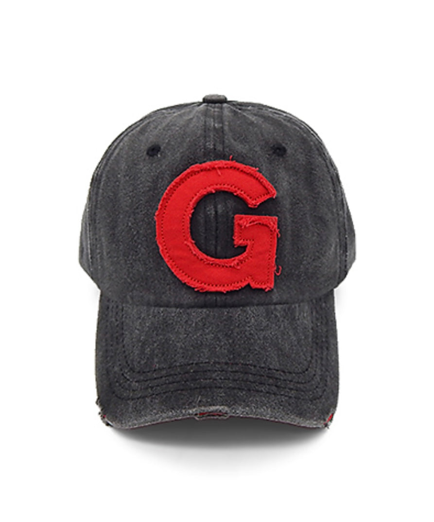 "G" Embroidered Vintage Cap