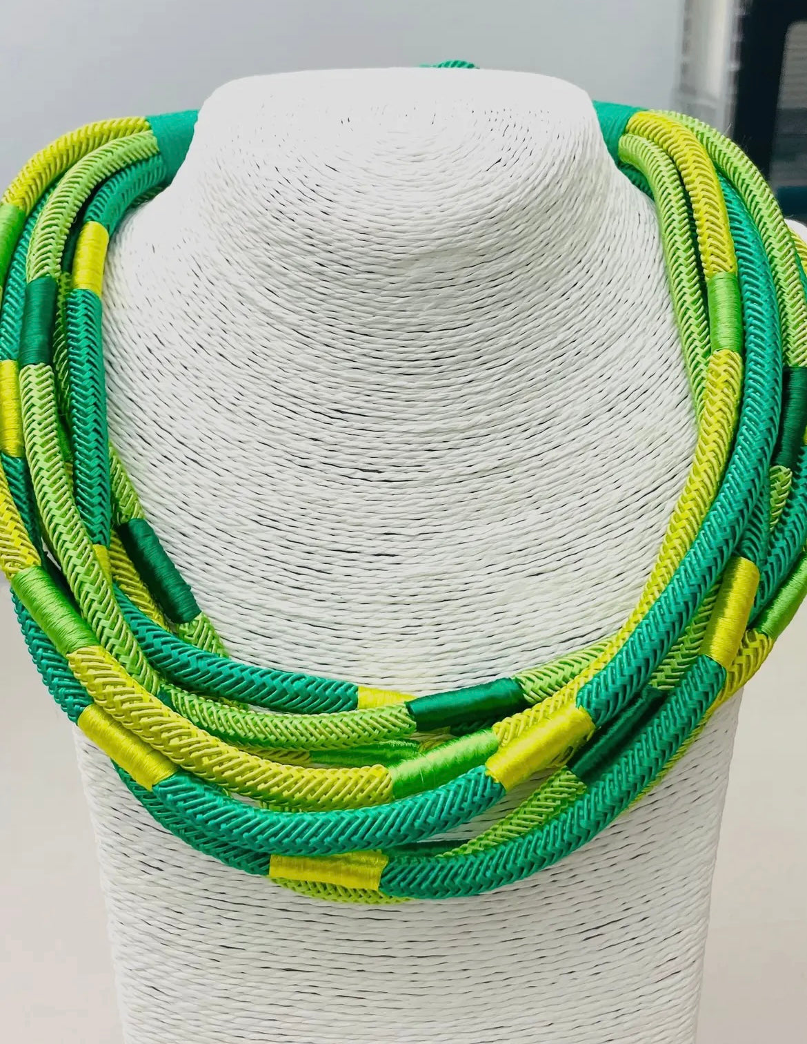 Slub 8-strand (Green/ Citrus Multi)