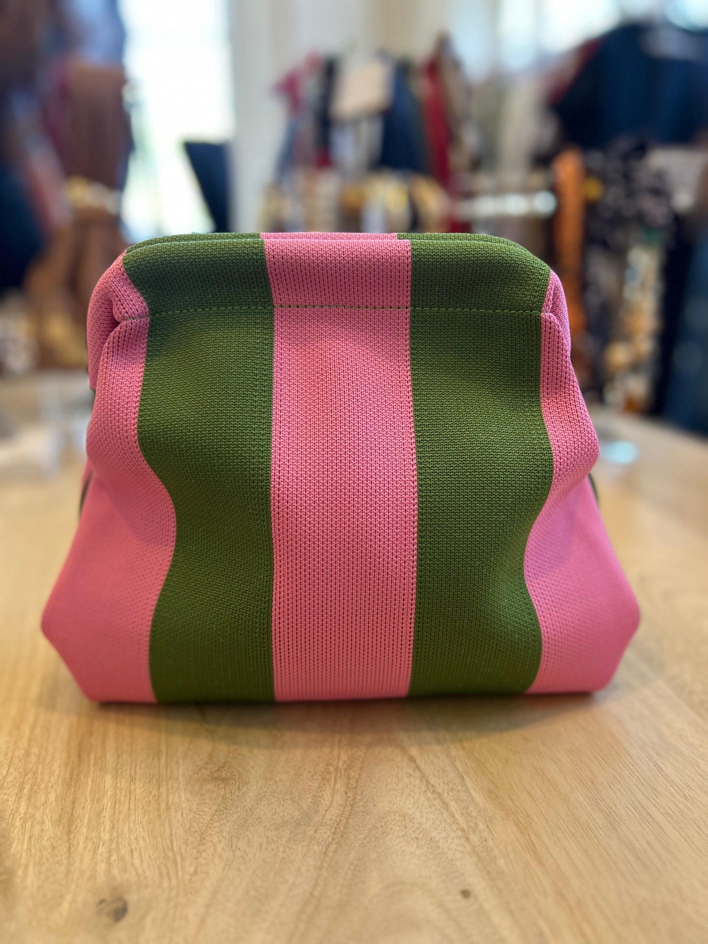The Green & Pink Everywhere Clutch