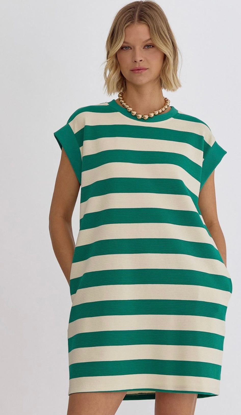 Striped Sleeveless Dress