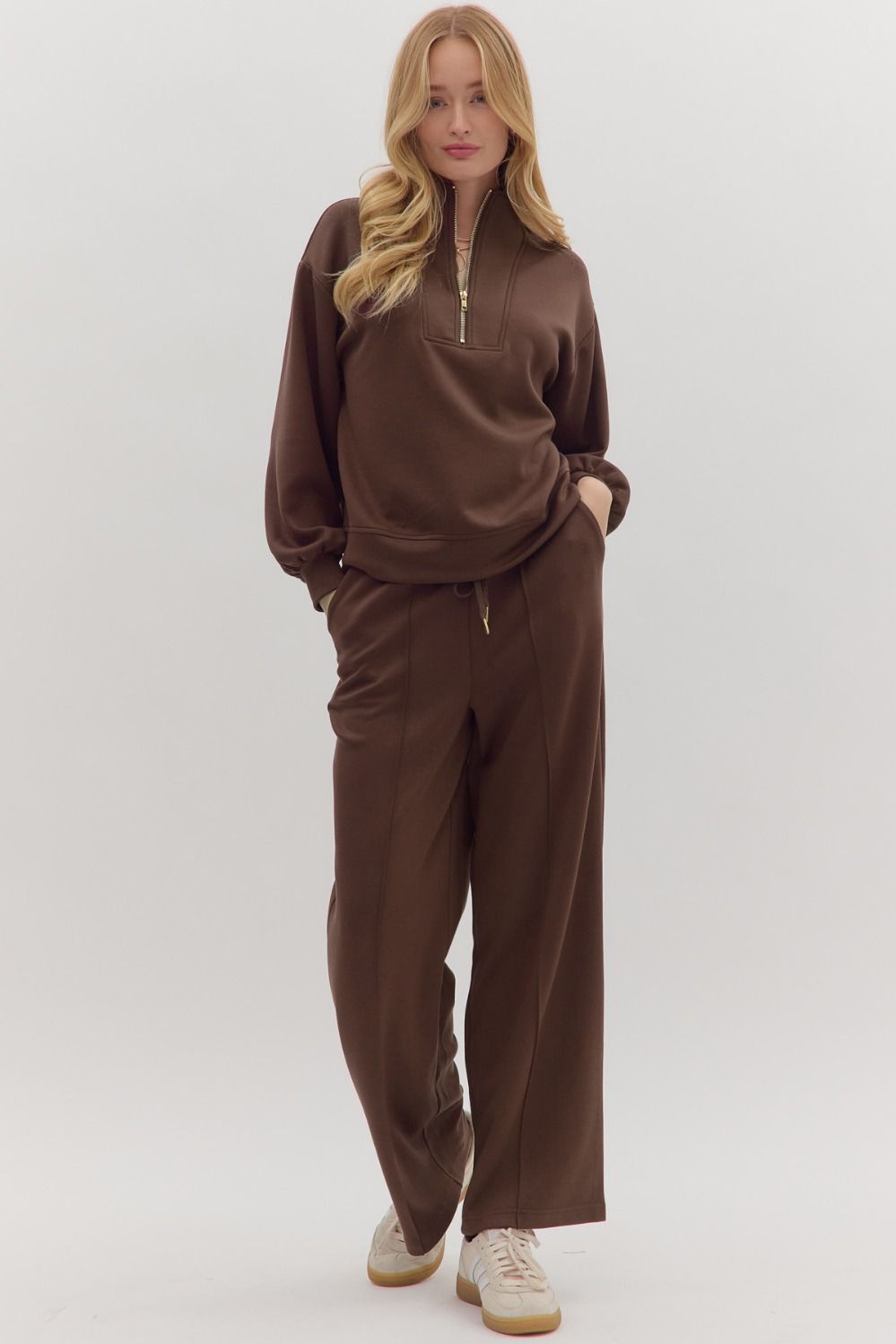 Long sleeve top and pants set