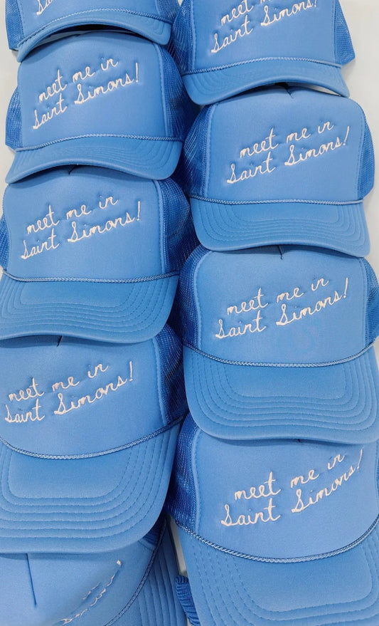 meet me in Saint Simons! Trucker hat