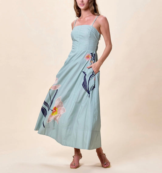 RILEY ANKLE DRESS | MORESCO BLUE SURF