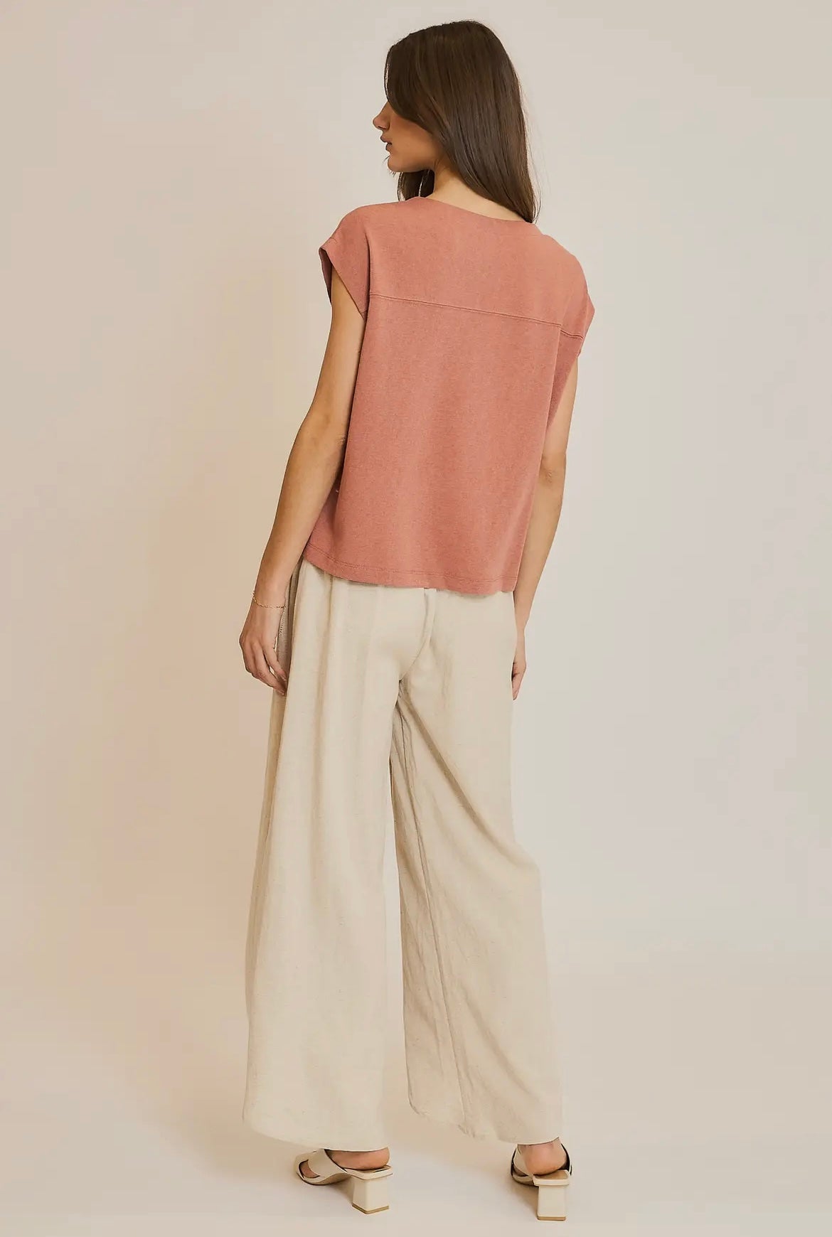 Slub Knit Muscle Tank Top