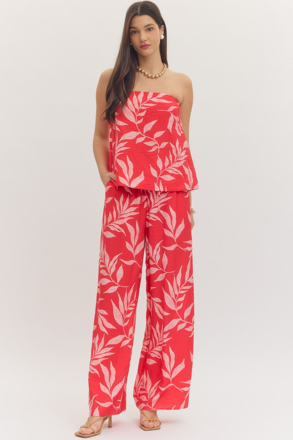 Botanical wide leg pants