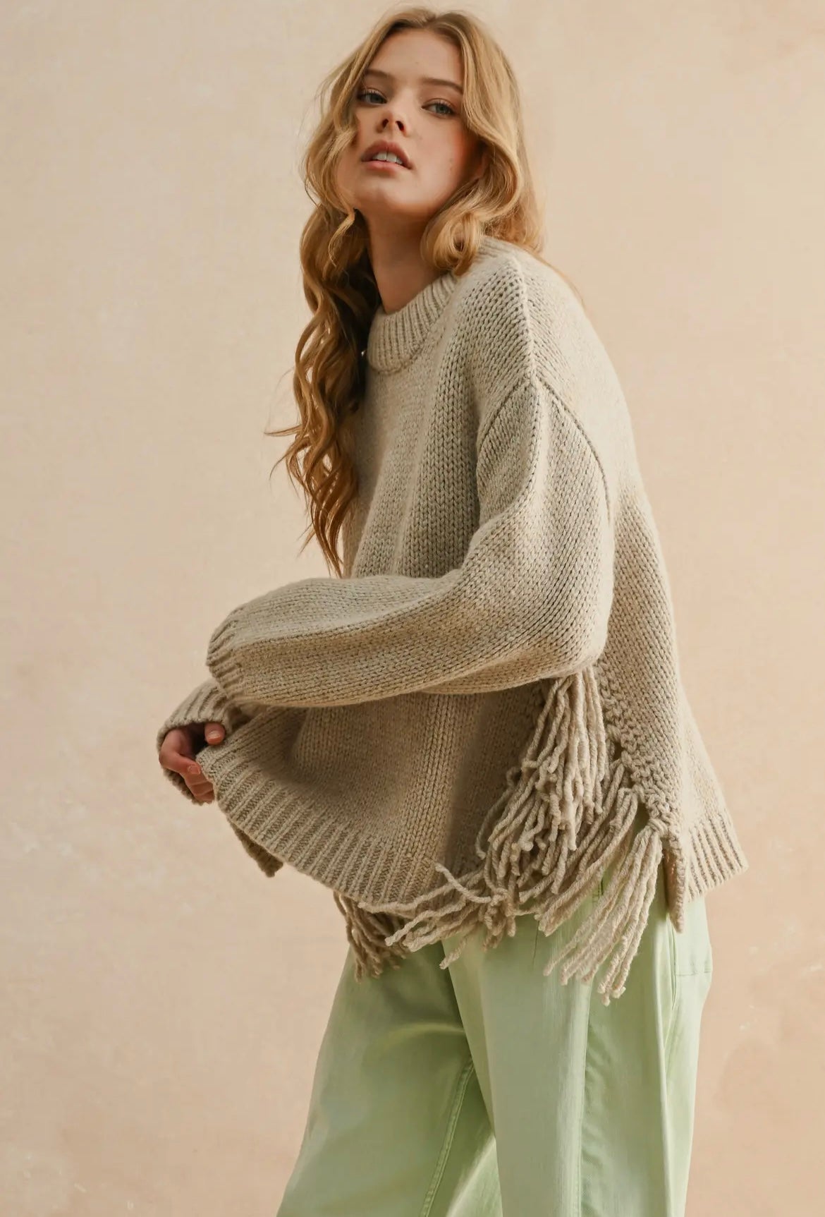 Fringe On the Side
Sweater