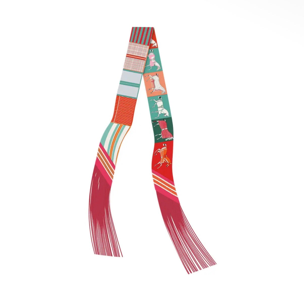 Frilly Satin Scarf