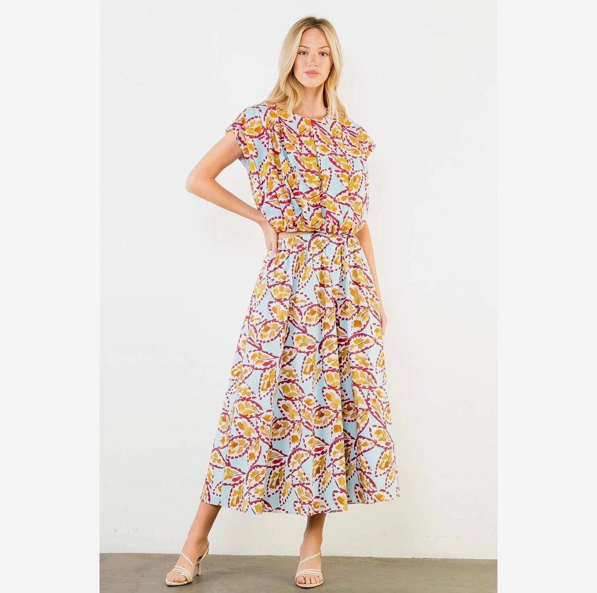 Pattern Long Skirt
