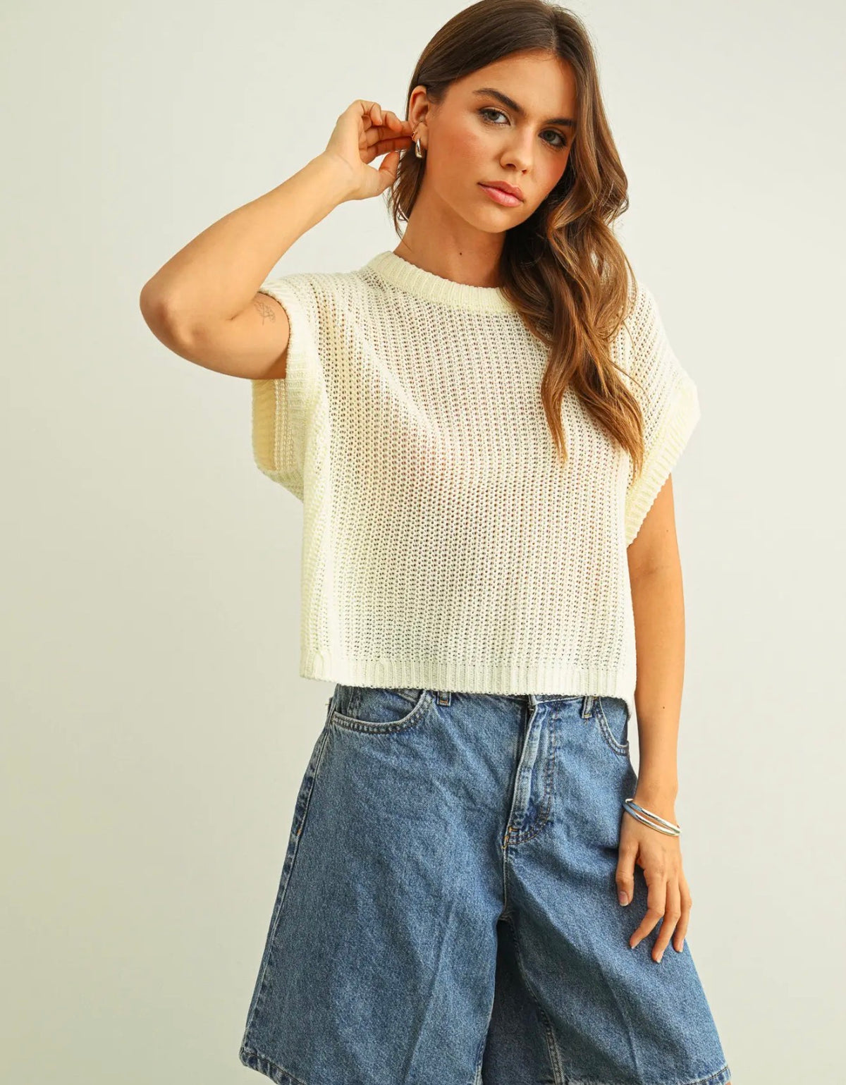 Dolman Sleeve Knitted Top (two colors!)
