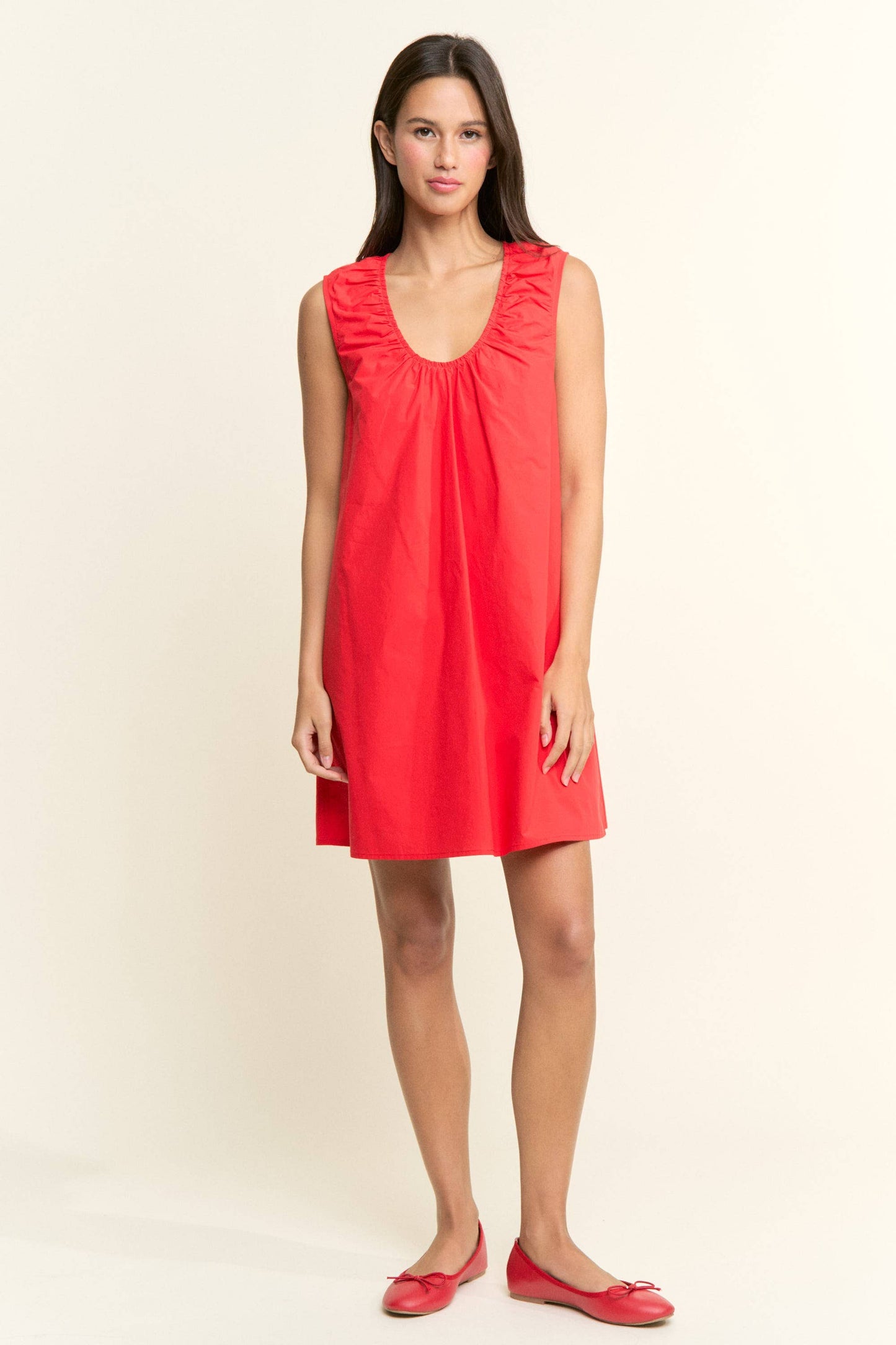 Scoop Neckline Sleeveless Mini Dress (Three Colors!)