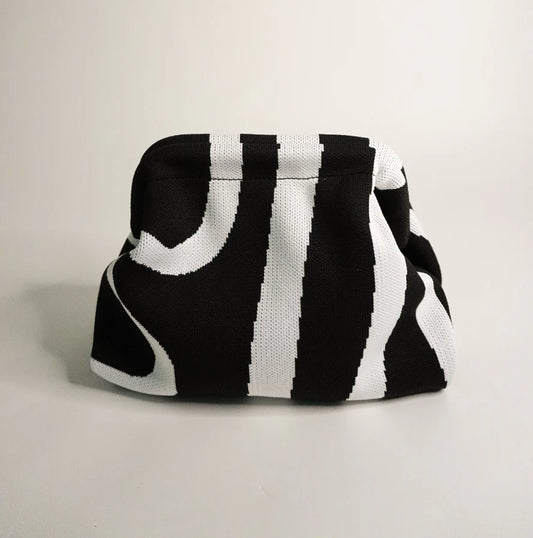 The Black Meander Everywhere Clutch