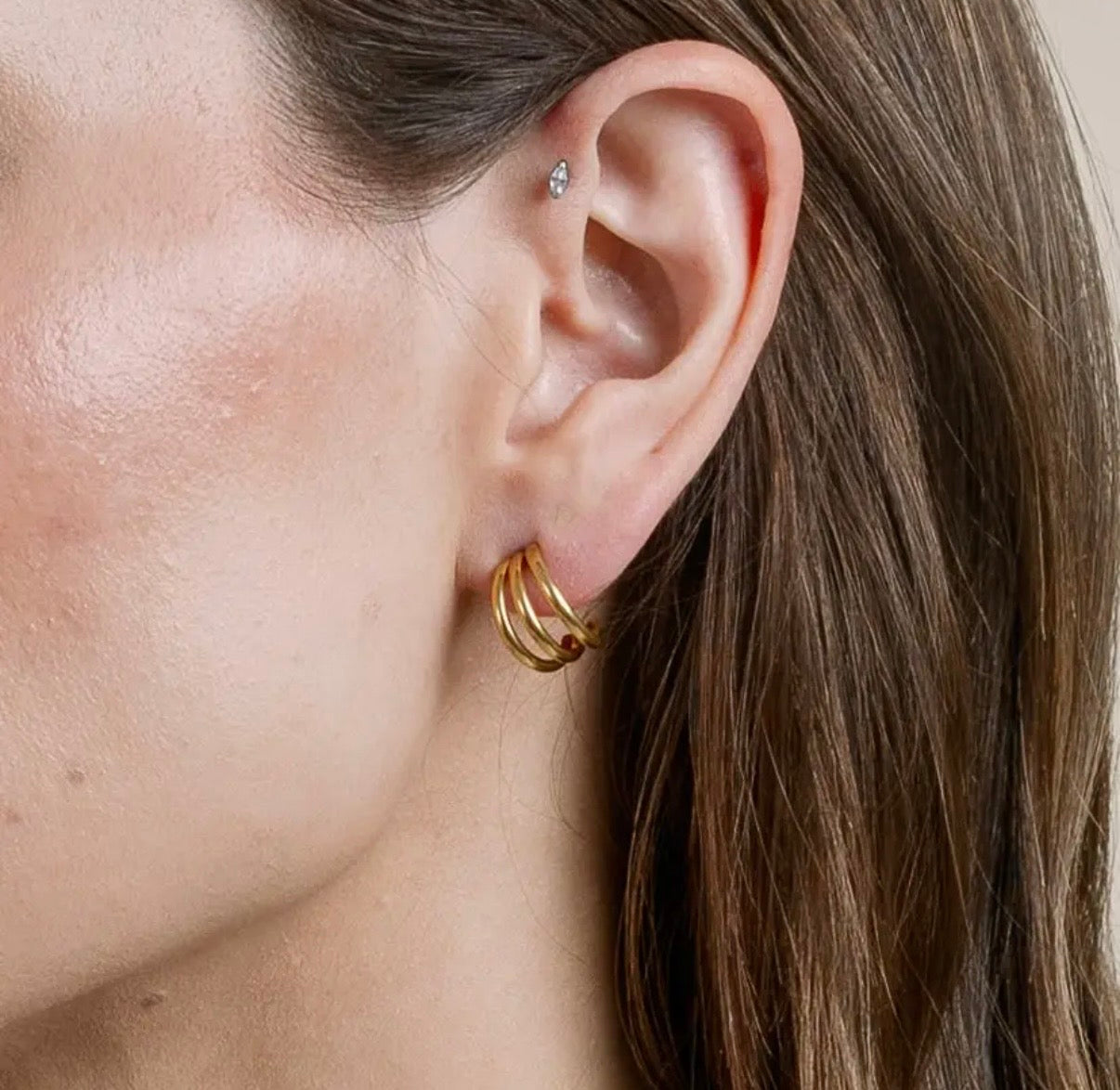 Eden Huggie Earring- Gold