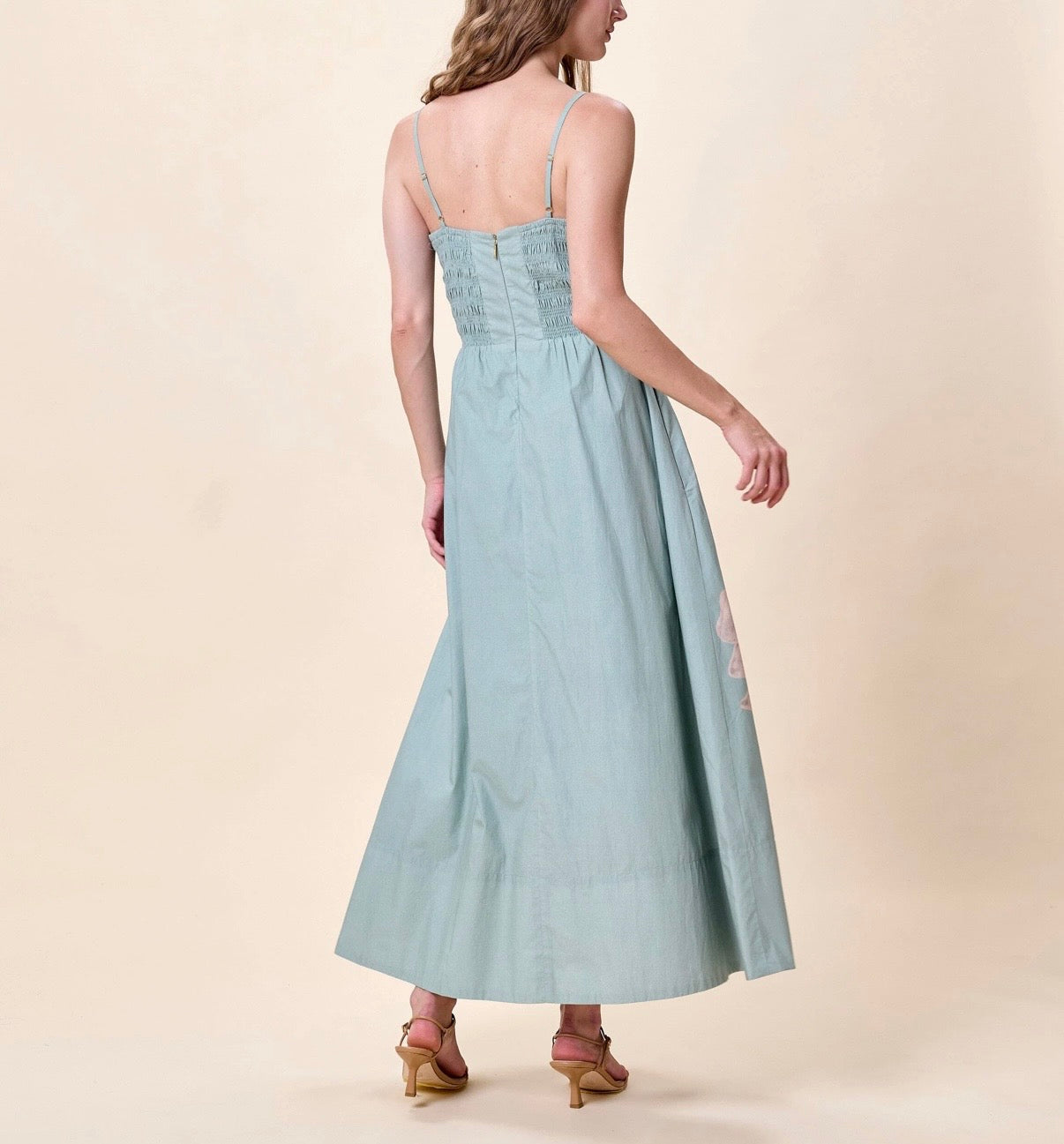 RILEY ANKLE DRESS | MORESCO BLUE SURF by Cleobella