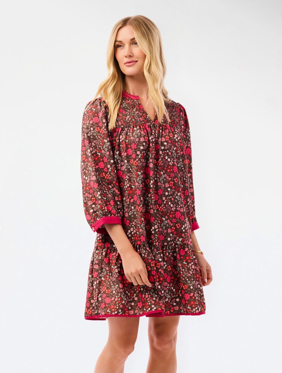 Audrey Smocked Dress | Granada
Glen Cocoa