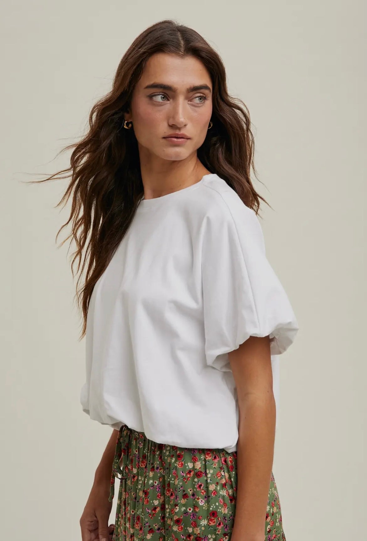 Bubble Hem Knit Top