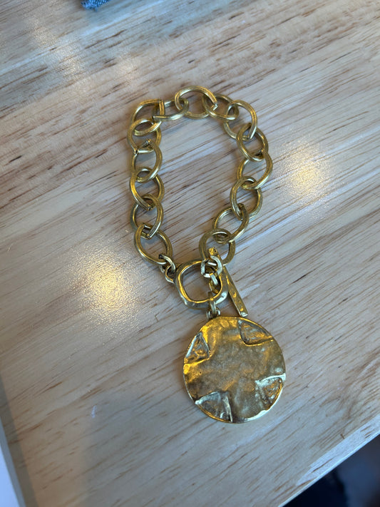 Lord’s Prayer charm bracelet on chain