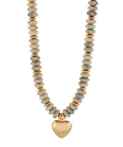 Beaded Heart Necklace