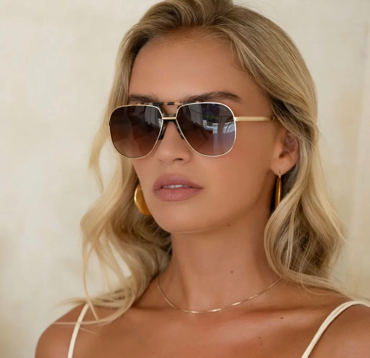 Logan Acetate Aviator
Unisex Sunglasses - Tortoise/Brown