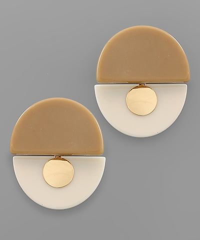 Two Acrylic Wedge Earrings