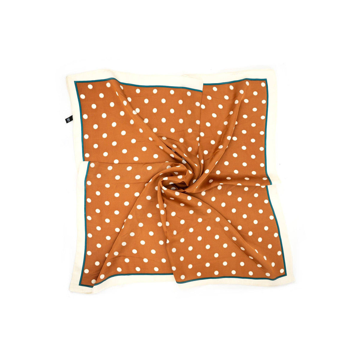 Tan Polka Dot Scarf