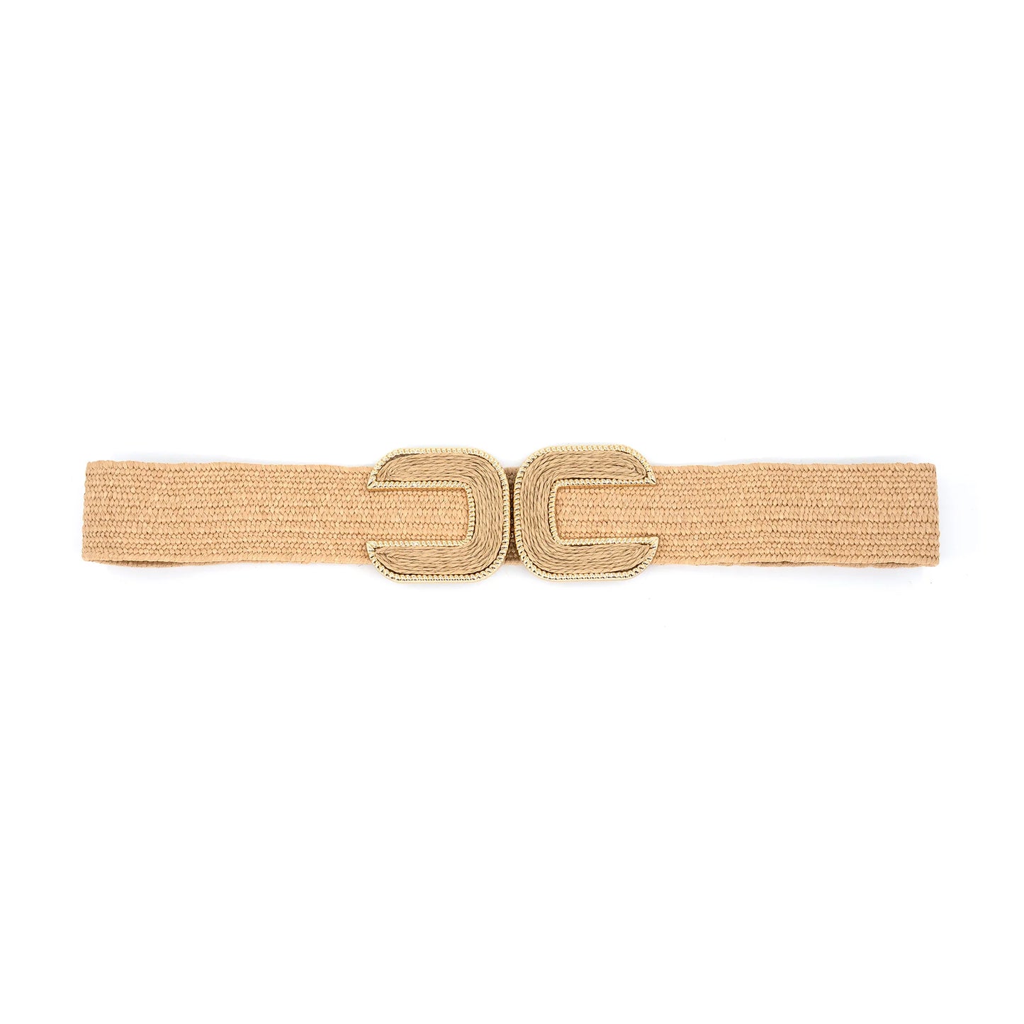 Elastic straw belt
