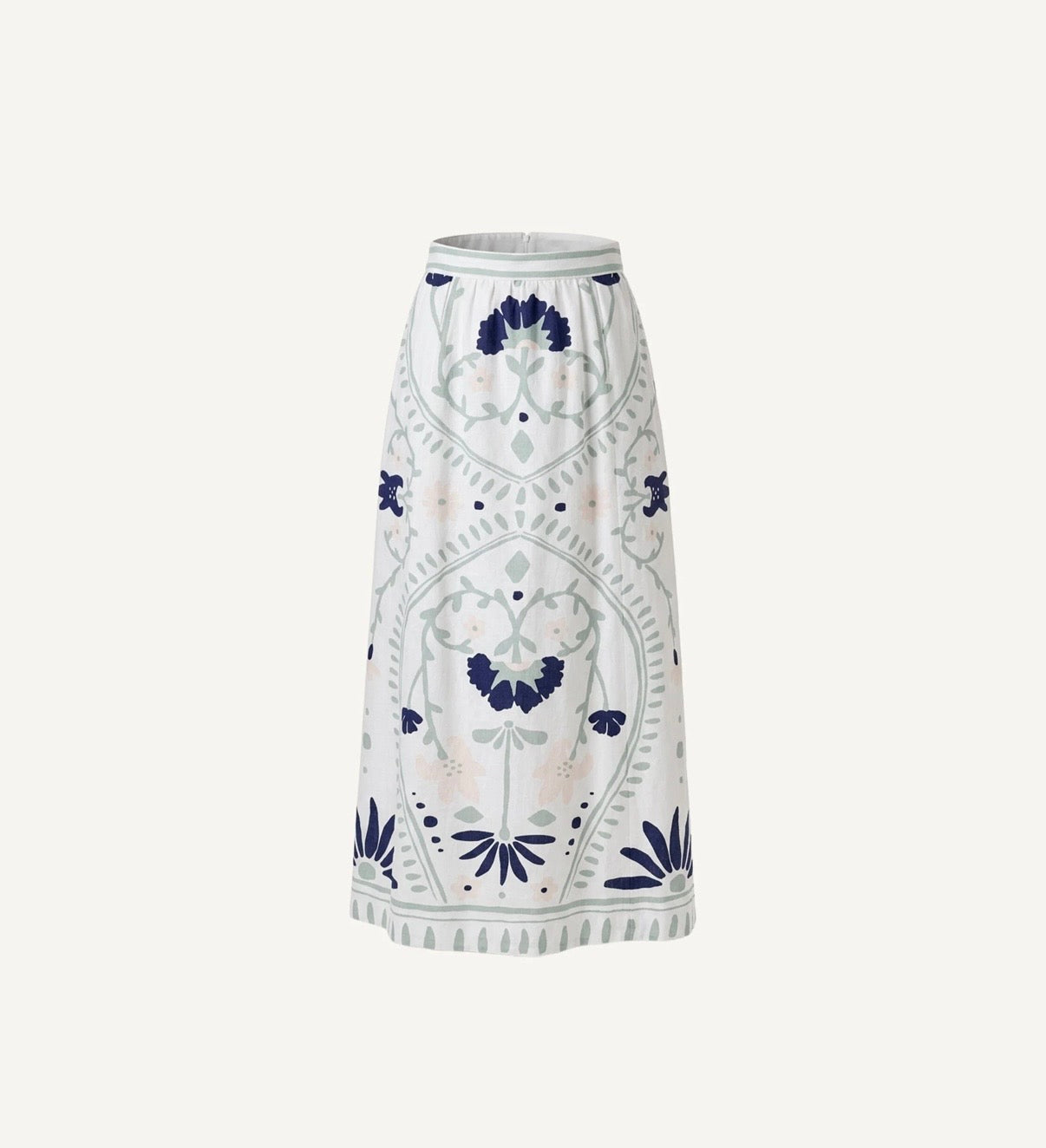 JULIET ANKLE SKIRT | LILIANA BLUE SURF by Cleobella