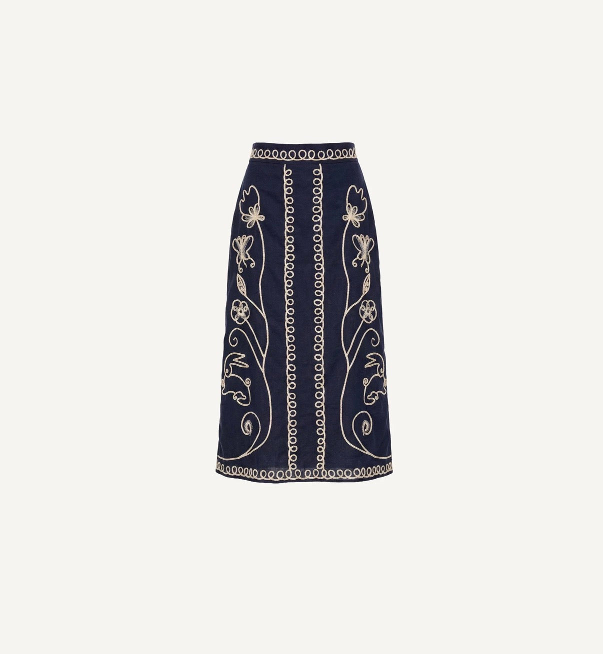 SORINA MIDI SKIRT | BLACK