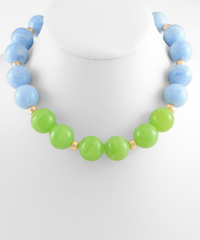 Ball beaded necklace