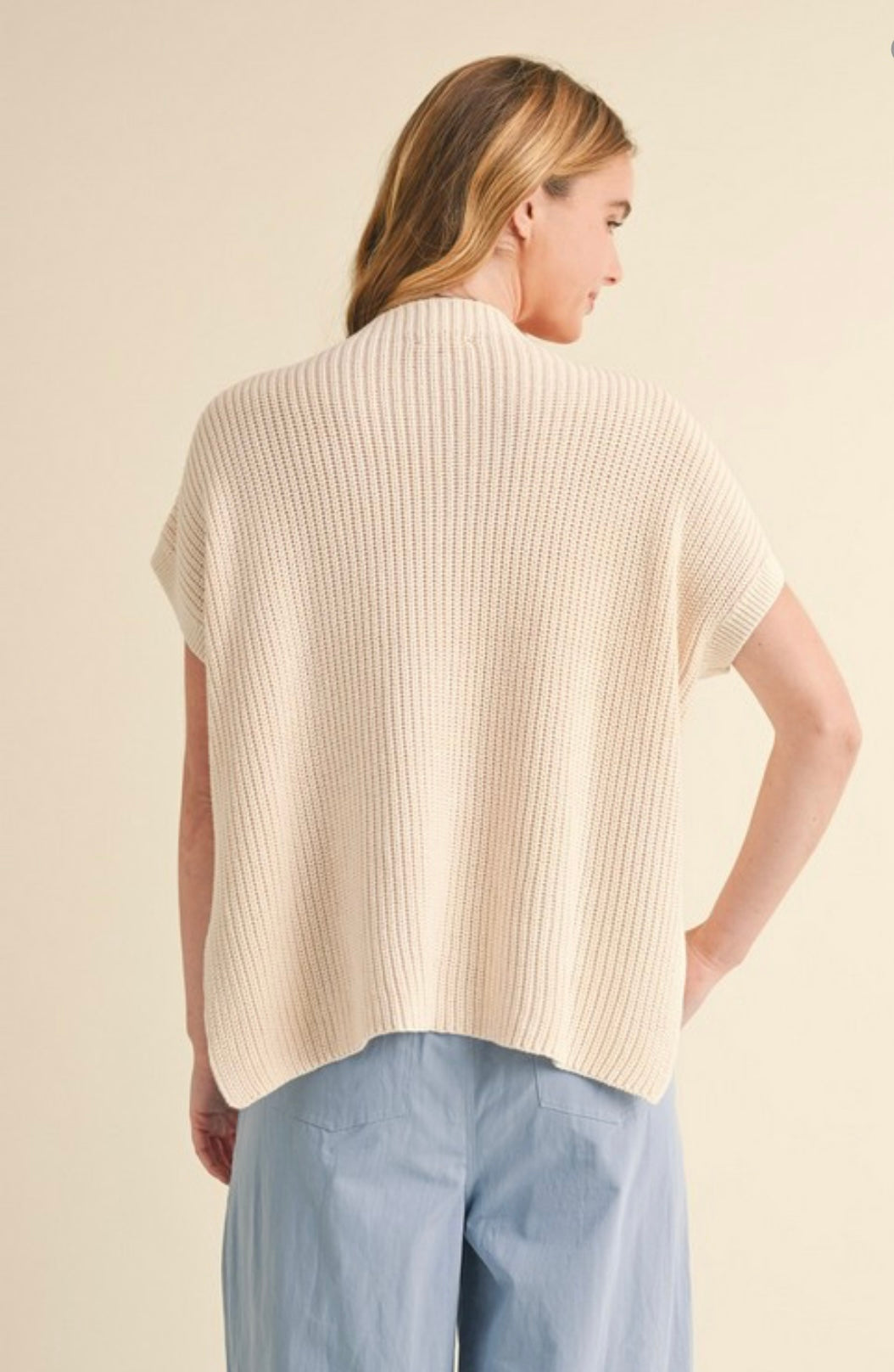 Textured Knit Pullover Top