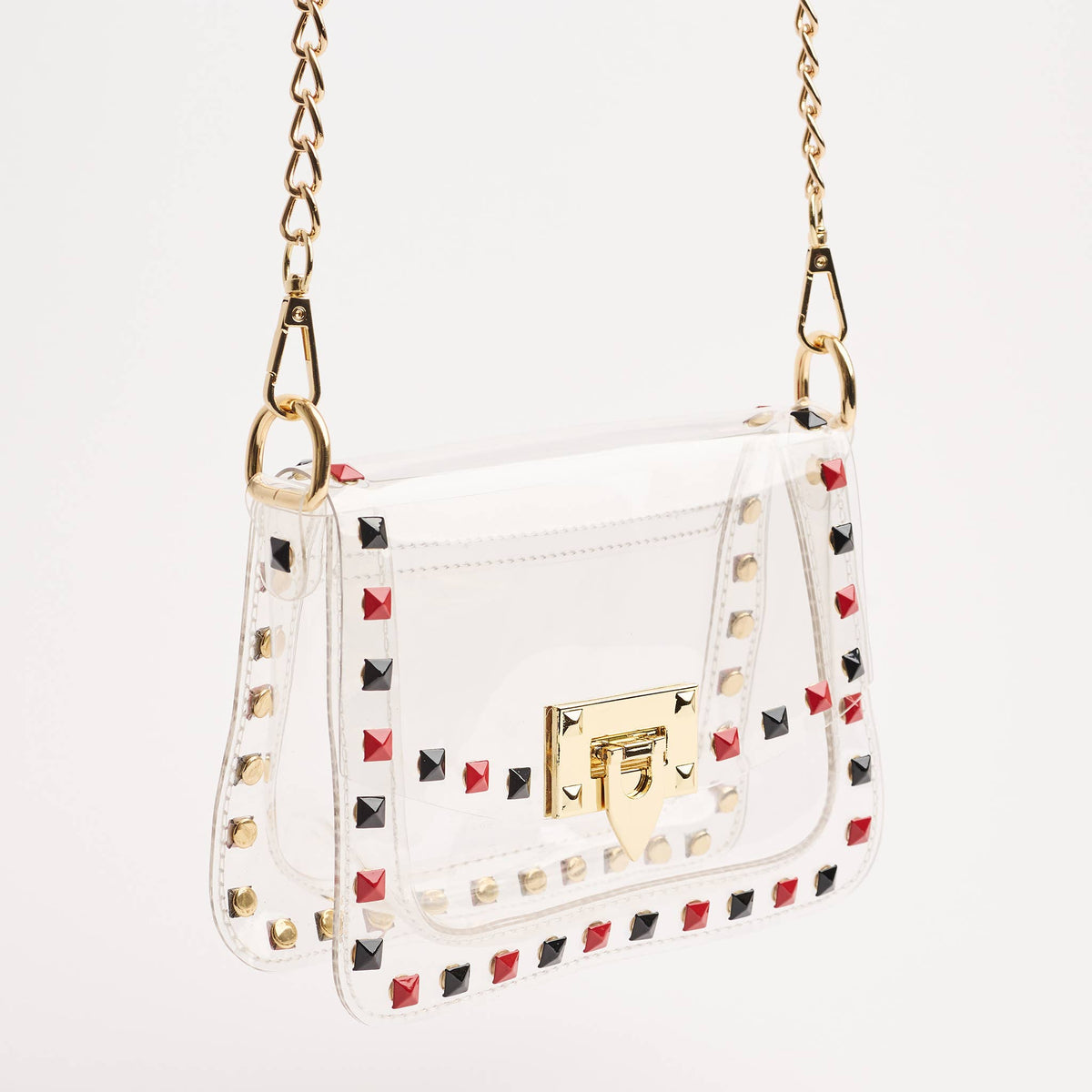 The Jackie Black & Red Stadium Bag