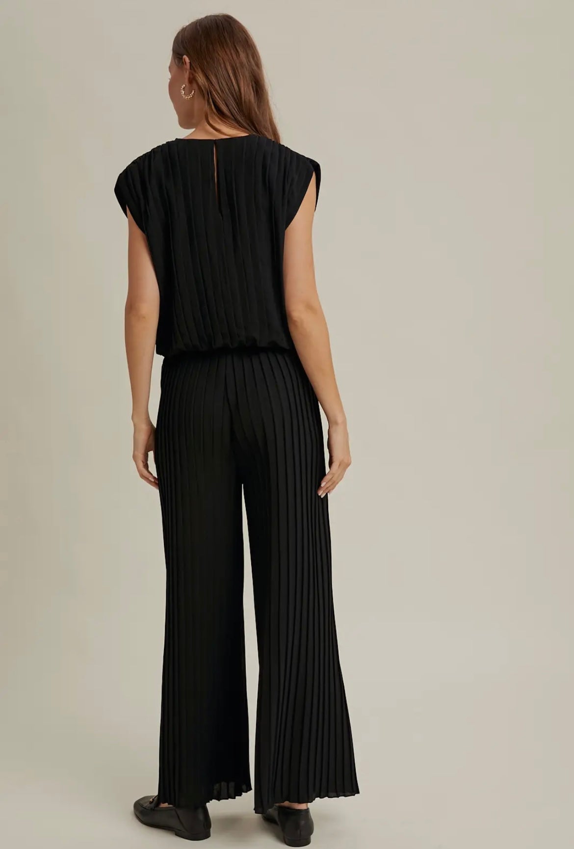 Pleated Top and Pants Set