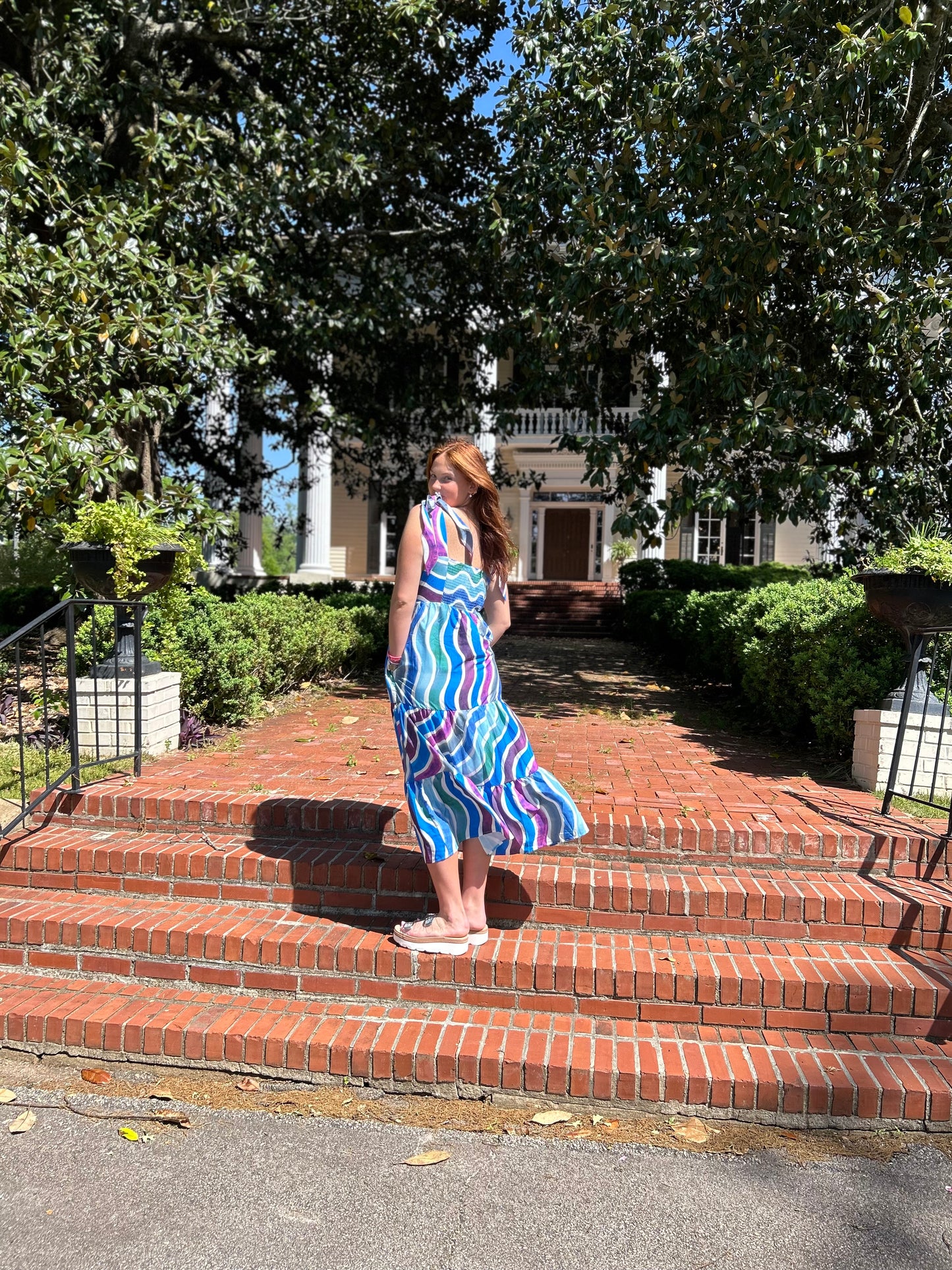 Zig Zag Midi Dress