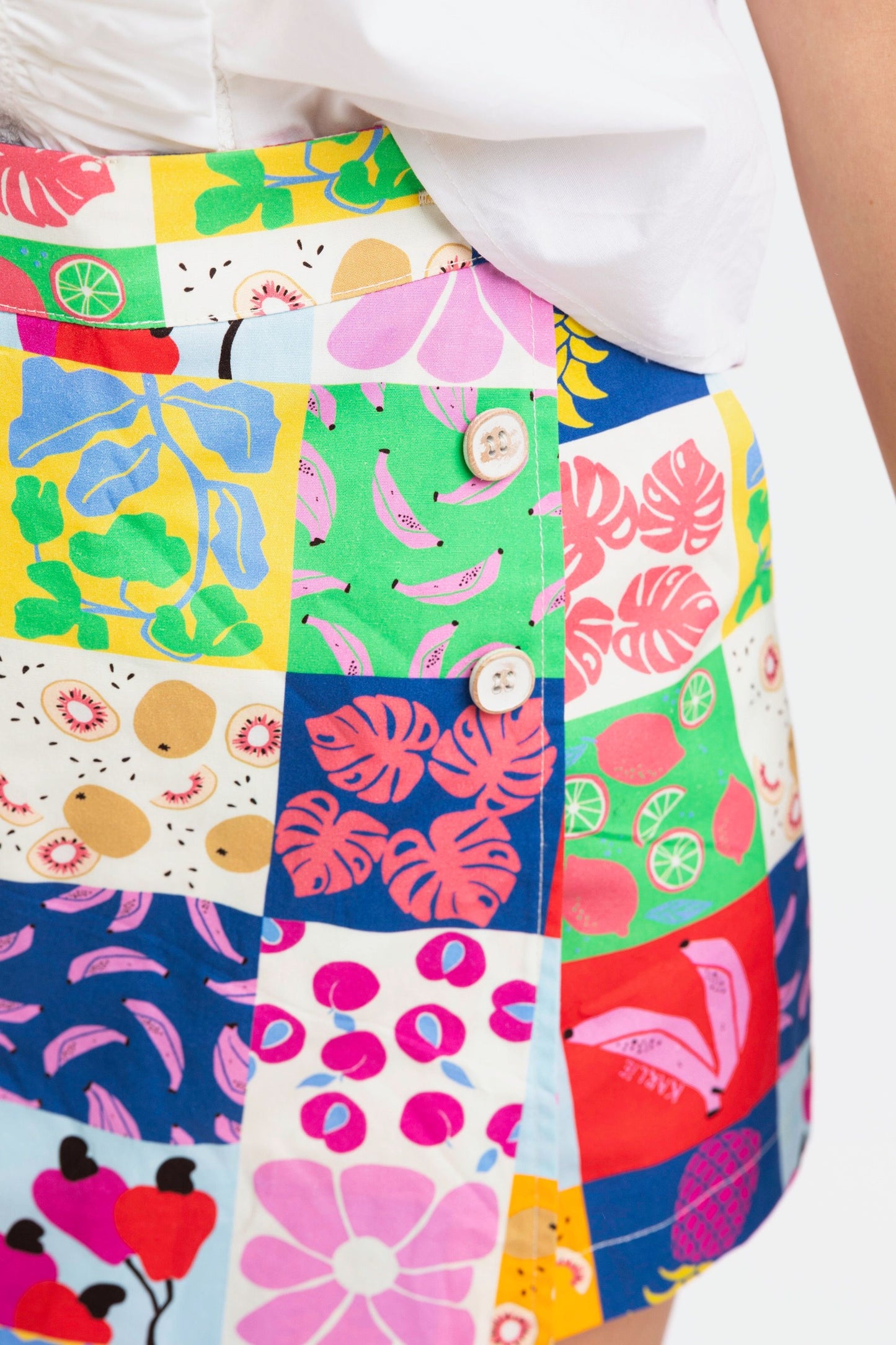 Fruit Quilt Wrap Skort