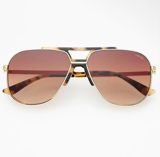 Logan Acetate Aviator
Unisex Sunglasses - Tortoise/Brown