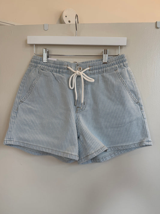 High Rise Striped Shorts