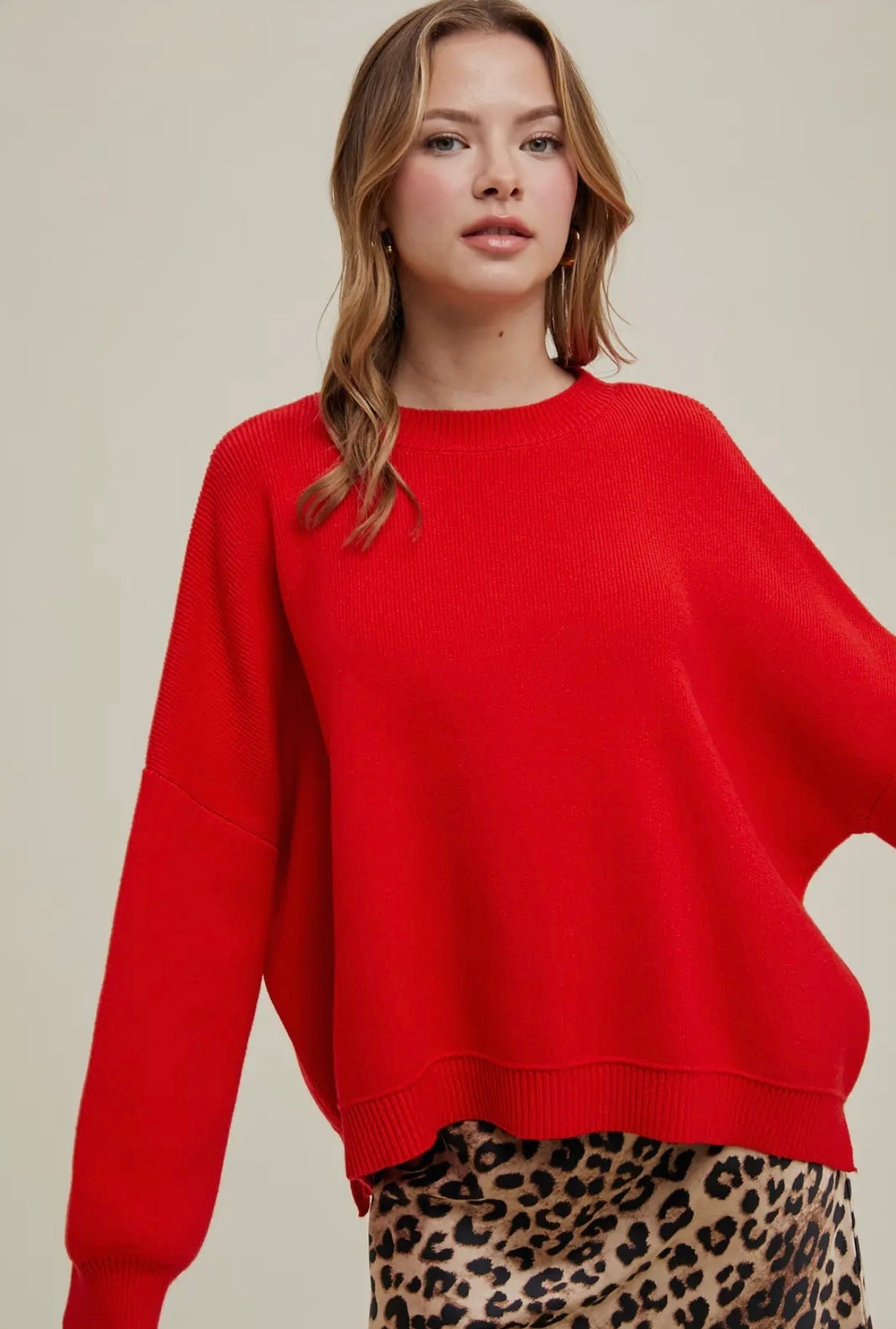 Drop Shoulder Sweater