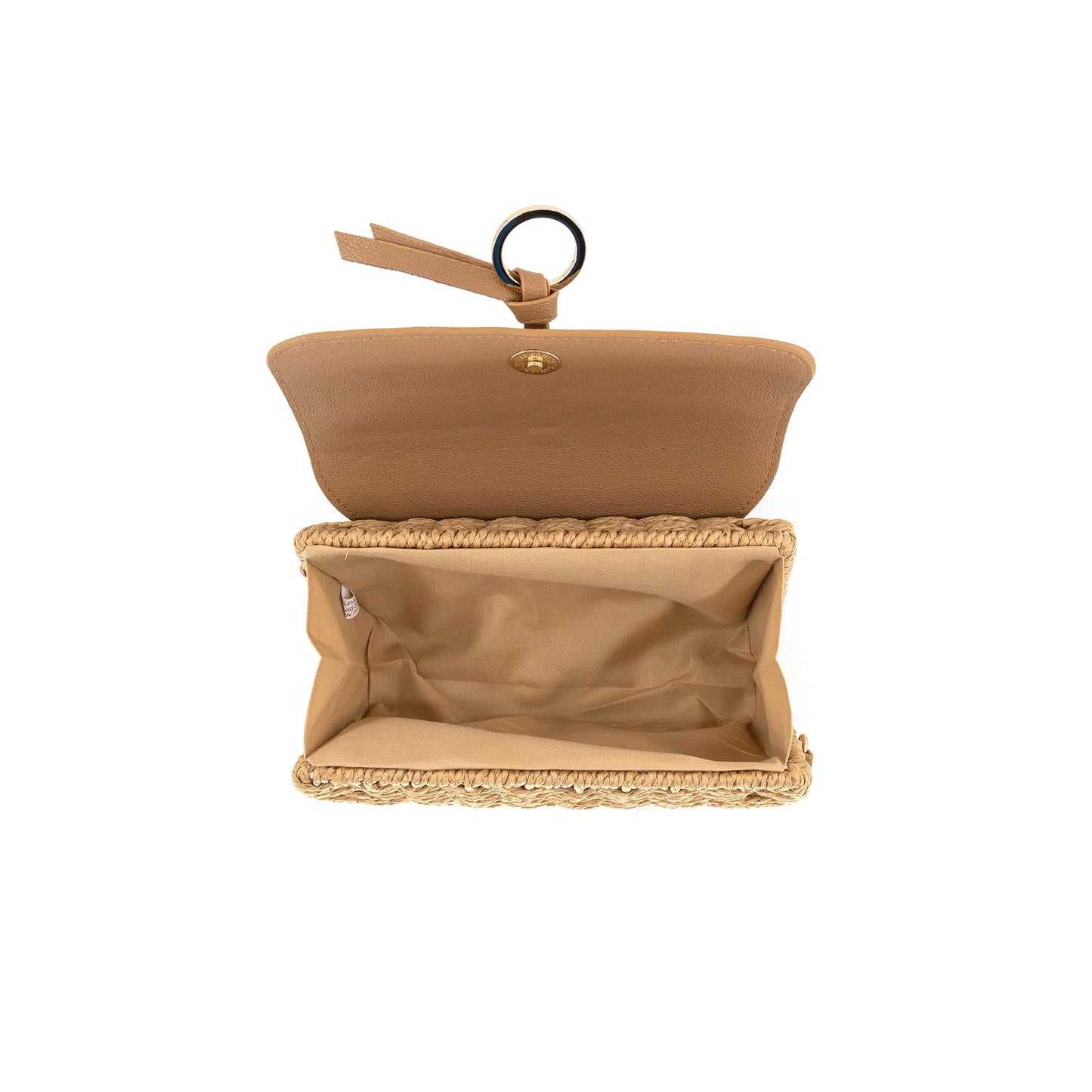 Straw crossbody bag