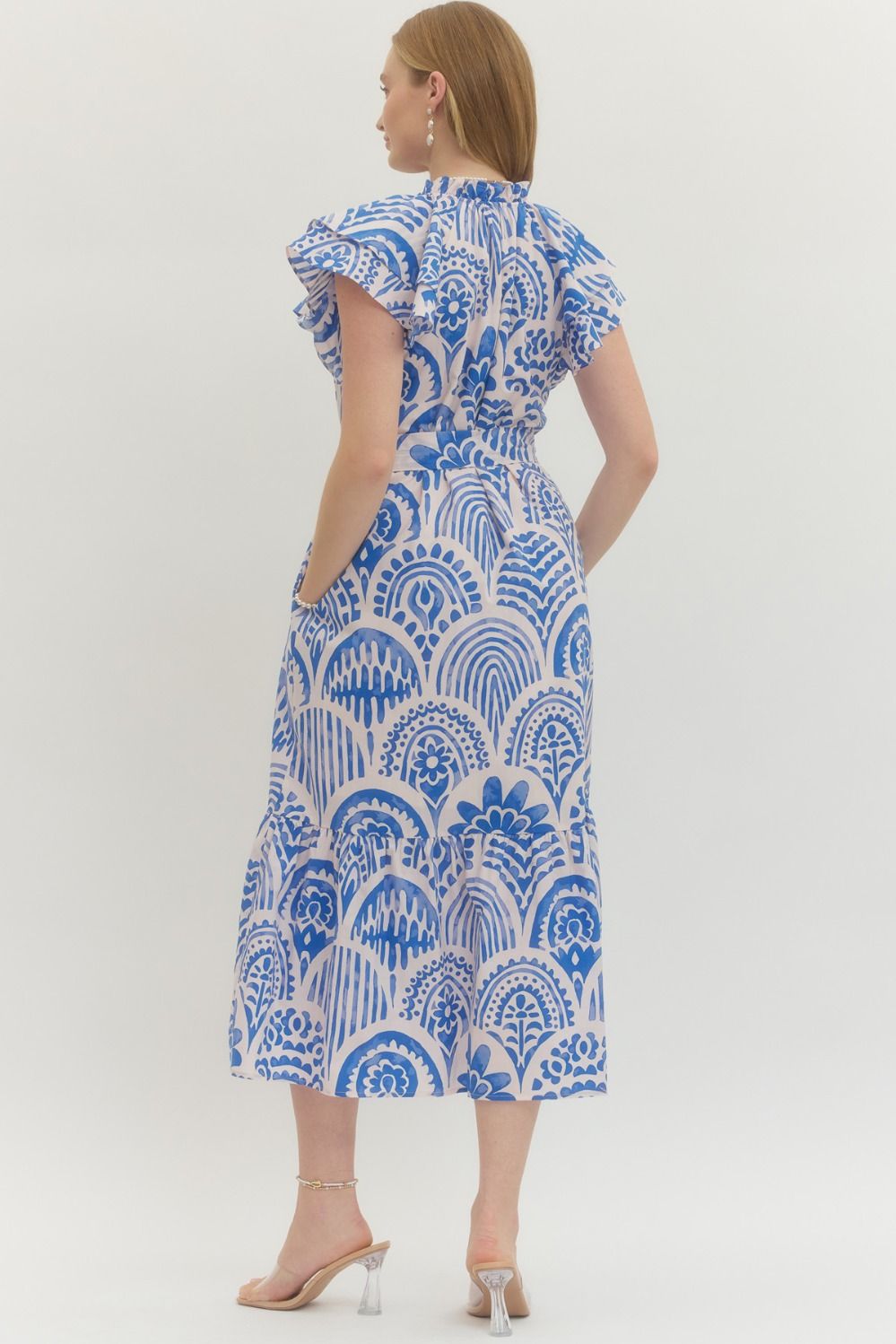Botanical midi dress