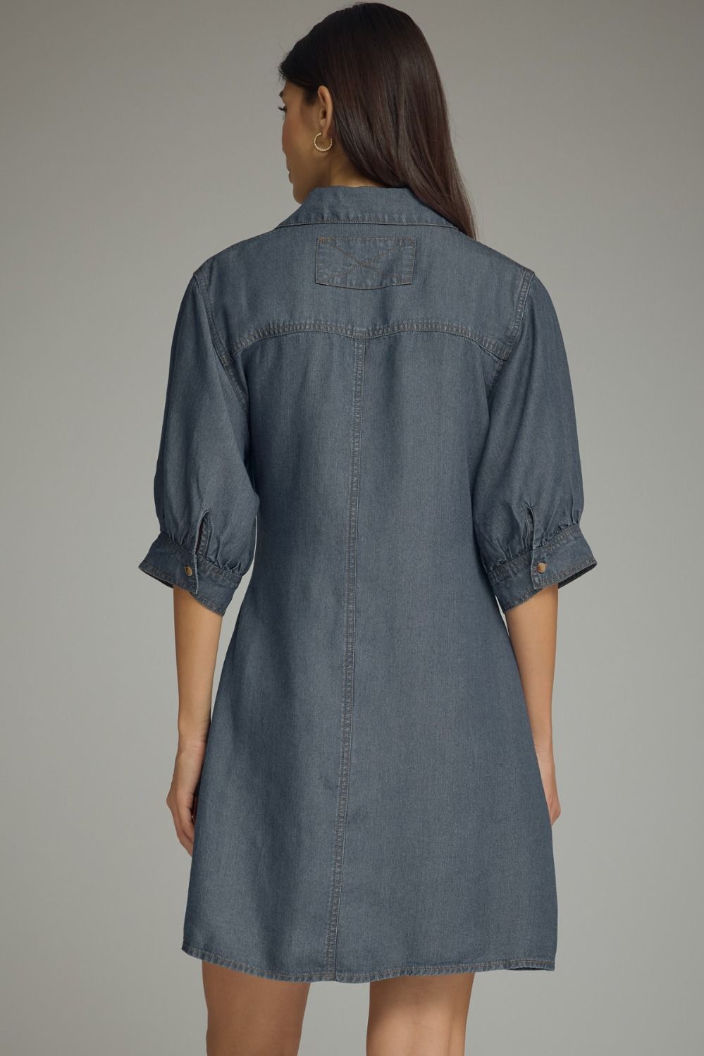 Denim mini dress