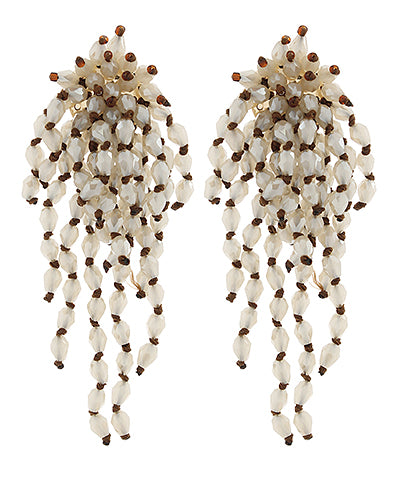 Glass Fringe Earrings