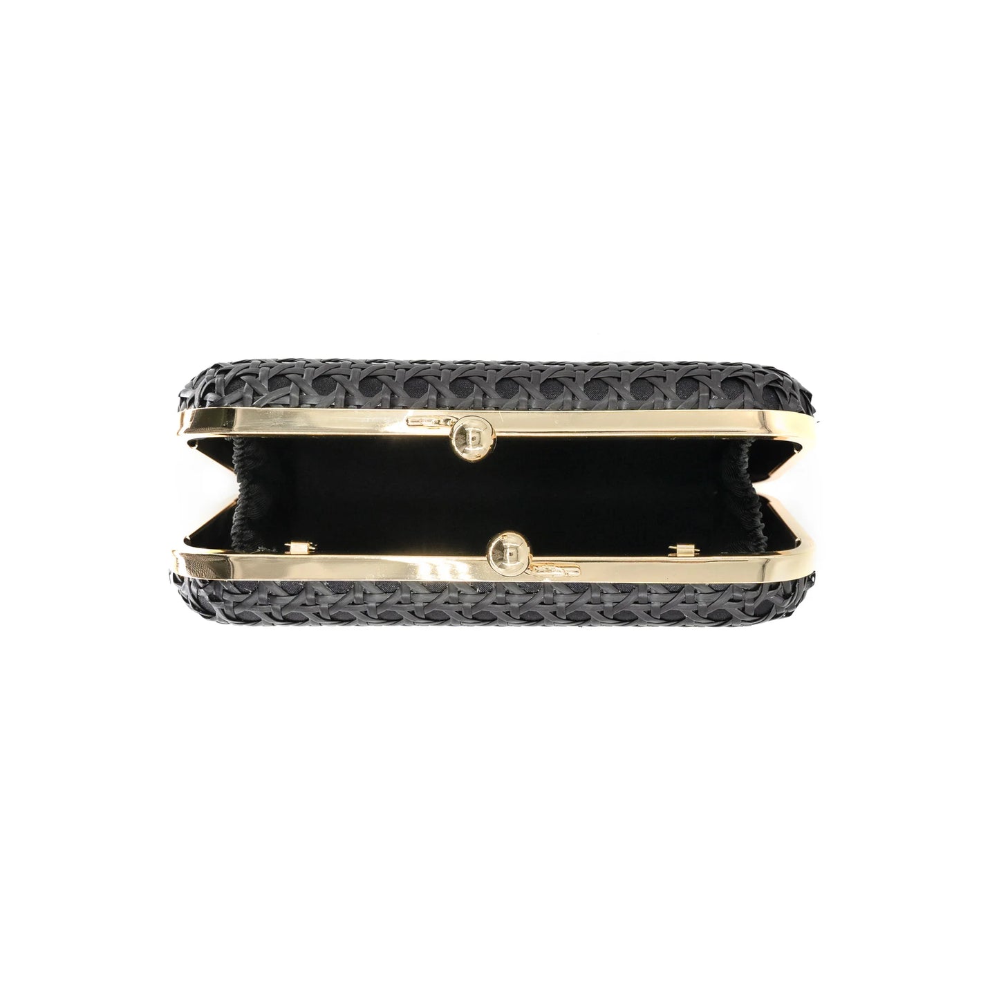 Rattan clutch with bamboo handle