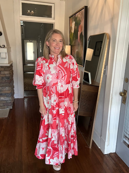 Artist Floral Maxi dress by Karlie 