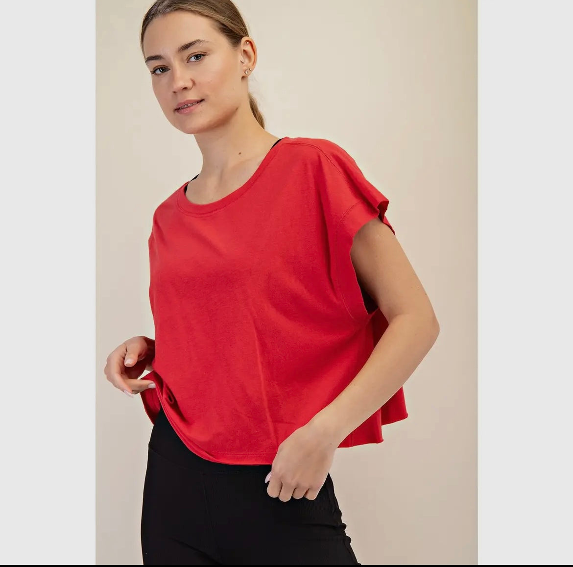 Cotton Slub Open Back Top (Three Colors!)