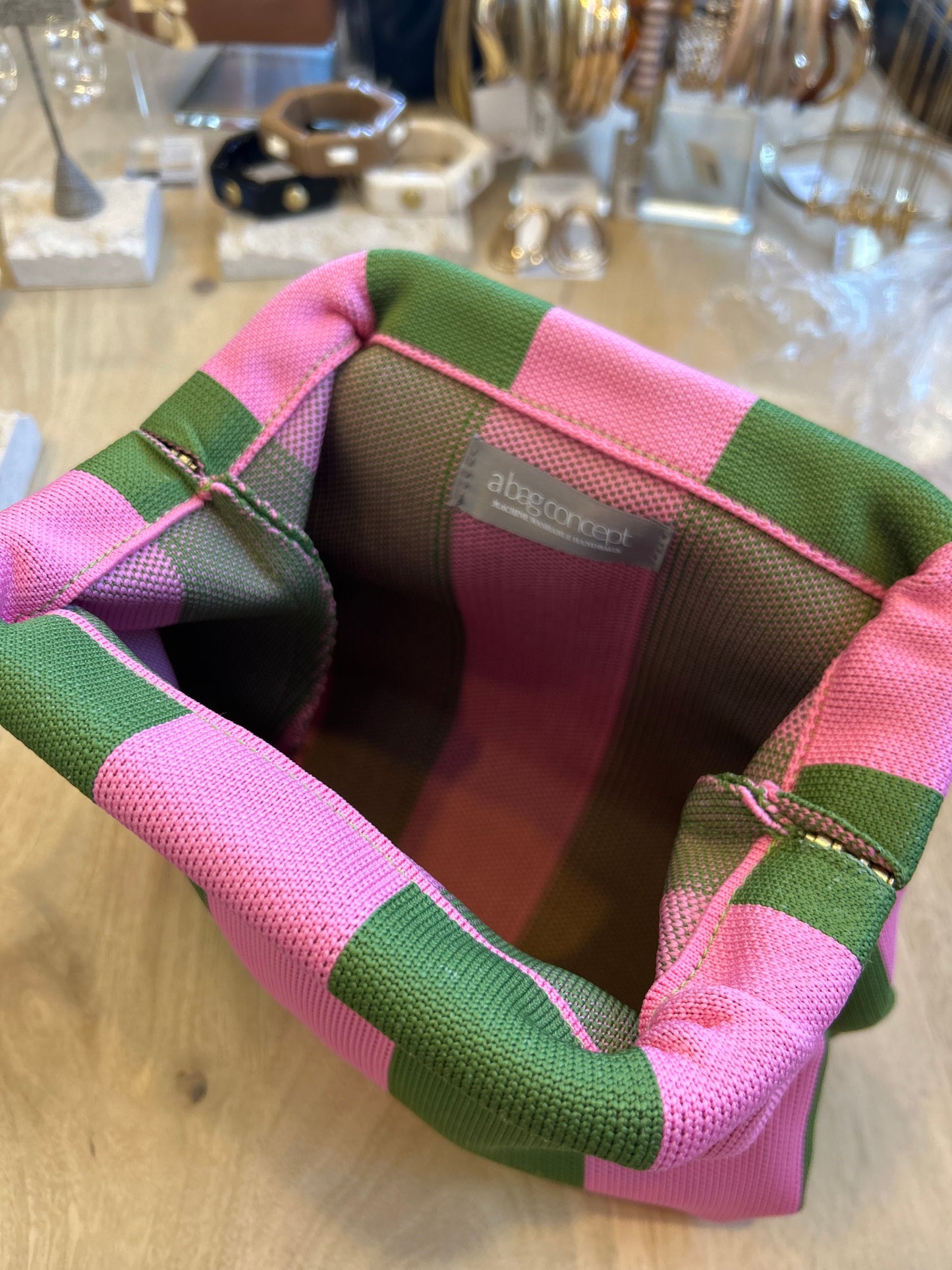 The Green & Pink Everywhere Clutch