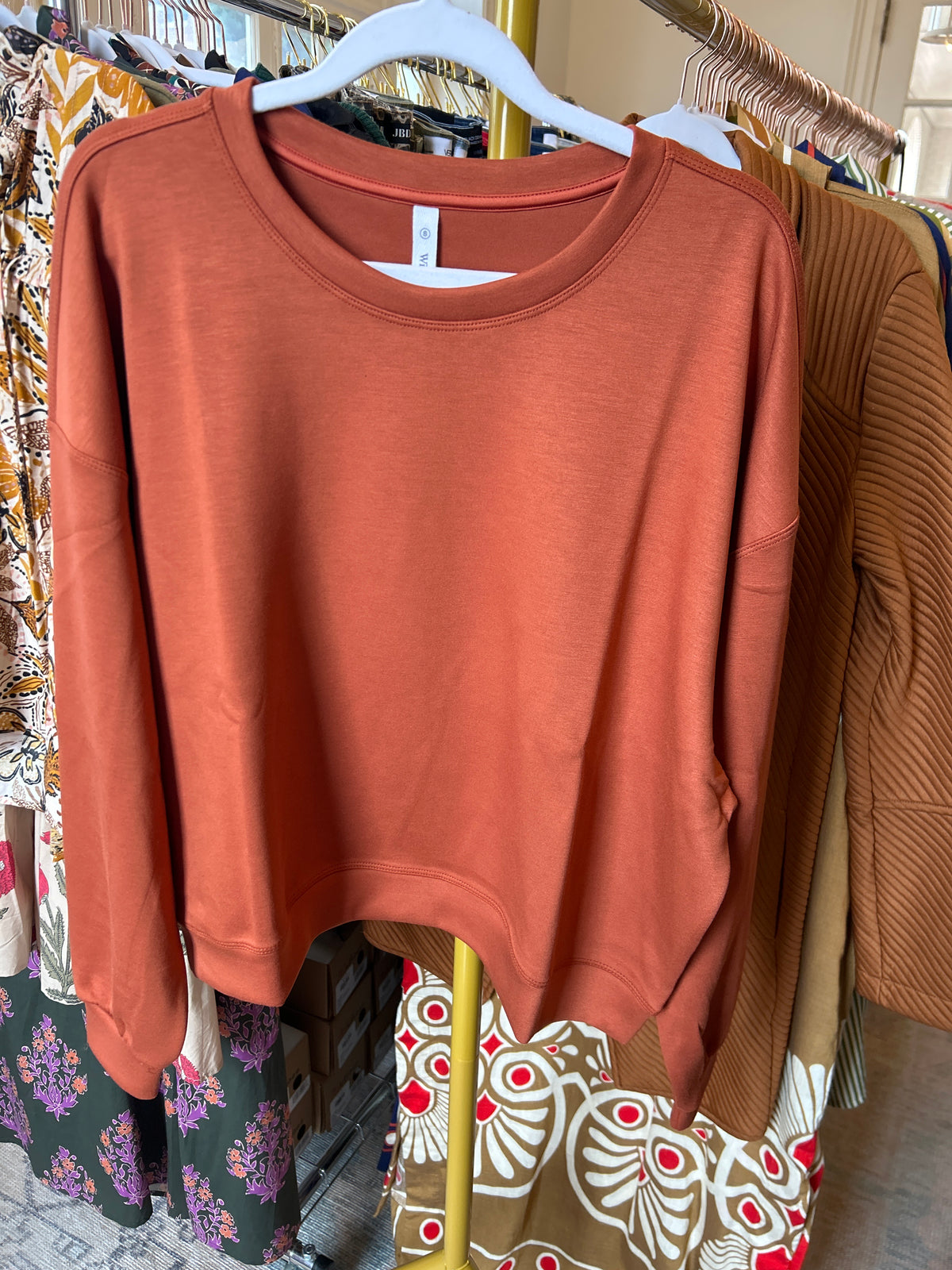 Scuba Relaxed Crop Sweatshirt