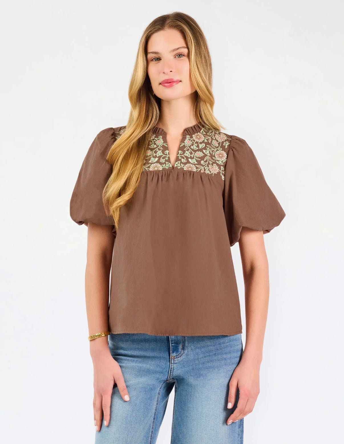 Makayla Embroidered Top (Two Colors!)