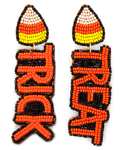 Trick & Treat Letter Earrings